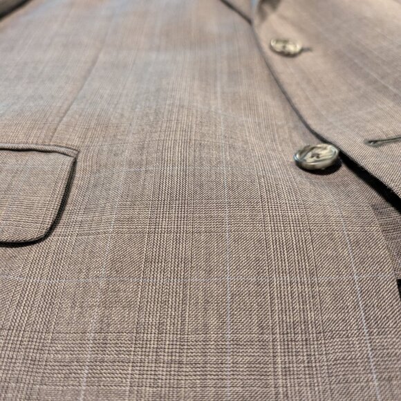 Jos. A. Bank Executive Collection Tailored Fit Glen Plaid Suit Grey 42R - Picture 5 of 16